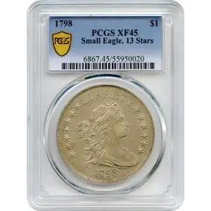 1798 $1 Small Eagle, 13 Stars (3)