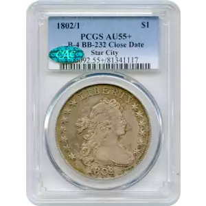 1802/1 $1 BB-232, NarrowDate (5)