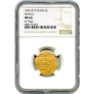 Seville, Spain gold 2 Escudos