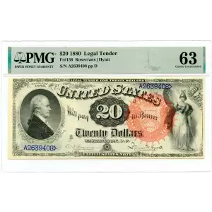 $20  Large Red, spiked Legal Tender Issues 136