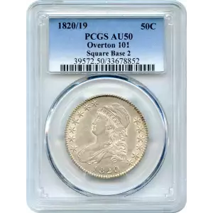 1820/19 50C Overton 101, Square Base 2