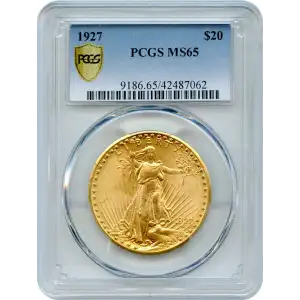 1927 $20 Saint Gaudens Double Eagle PCGS MS-65 (2)
