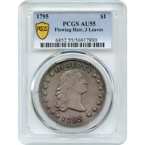 1795 $1 Flowing Hair, 3 Leaves (3)