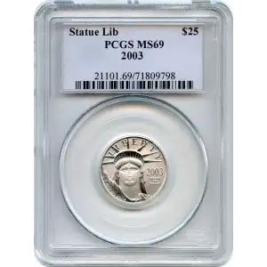 Platinum $25 American Eagle 1/4oz