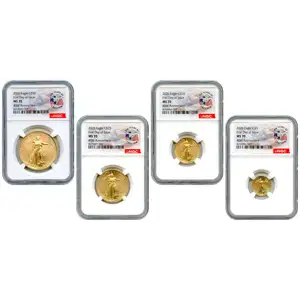 2026 Gold American Eagle 4pc Mint Set NGC MS-70 (5)