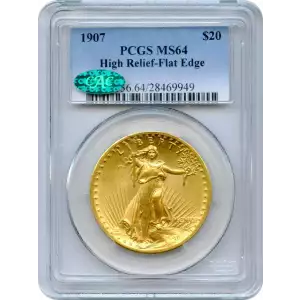 1907 $20 High Relief, Flat Edge (5)