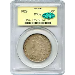 50C Capped Bust Half Dollar, Lettered Edge