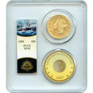 1850 $20 S.S. Central America #2 (with Pinch) (2)