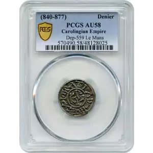 France Carolingian Empire Le Mans Denier