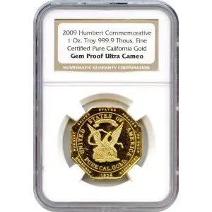 Humbert Commemorative  1oz Pure California Gold