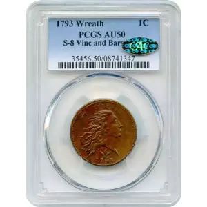 1793 1C Wreath, S-8, BN (4)