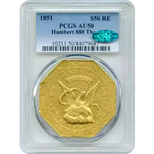 Territorial Gold - $50 Augustus Humbert, Assayer