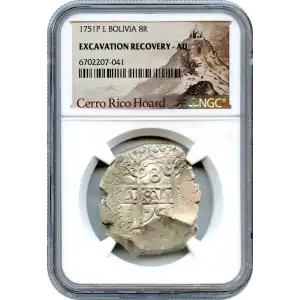 Bolivia Potosí, Silver Cob 8 Reales, Ferdinand VI