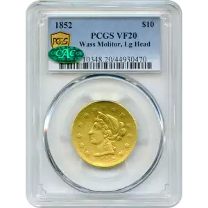 1852 $10 Wass, Molitor & Co. Large Head (4)