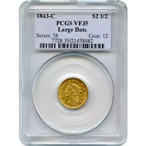 1843-C $2.50 Large Date