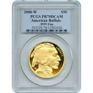 2008-W $50 American Buffalo .9999 Fine Gold, DCAM