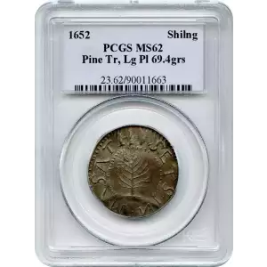 1652 Shilling Pine Tree, Large Planchet (3)