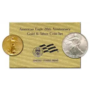 2006 American Eagle 20th Anniversary Gold & Silver Coin Set (6)