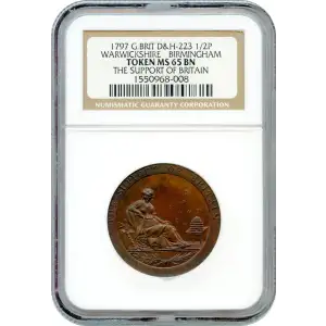 1797 G.BRIT WARWICKSHIRE - PYE'S E: PLAIN BN