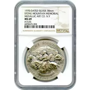 1970 STONE MOUNTAIN MEMORIAL MEDALLIC ART CO. N.Y. (3)