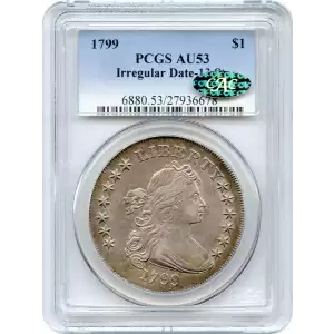 1799 $1 Irregular Date, 13 Stars (2)