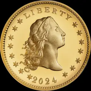 2024 $1 Flowing Hair High Relief Au 230th Anniversary First Strike, DCAM (3)