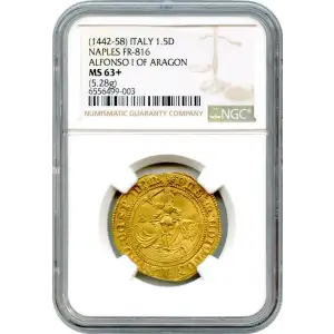 Italian States Gold Sesquiducato or 1½ ducato