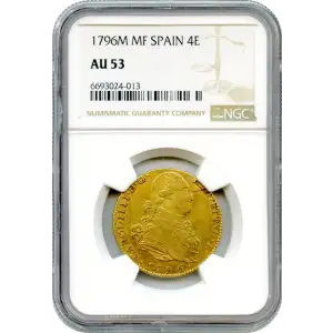 Spain Gold 4 Escudos