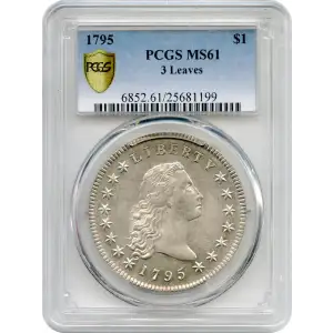 1795 $1 Flowing Hair, 3 Leaves (4)