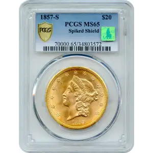 1857-S $20 Spiked Shield S.S. Central America (6)