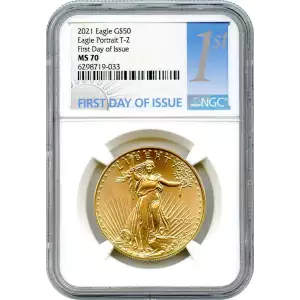 2021 Eagle Portrait T-2 First Day of Issue