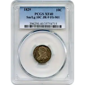 1829 10C JR-9, Small/Large 10C
