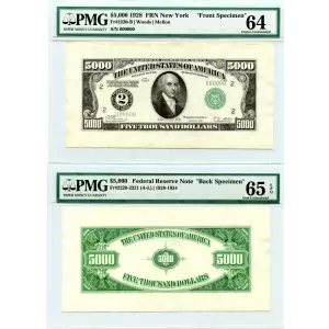 $5,000 1928  High Denomination Notes 2220-B