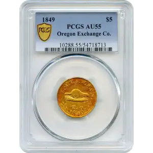 1849 $5 Oregon Exchange Co. (2)