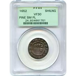 Colonial-Massachusetts-Pine Tree Shilling