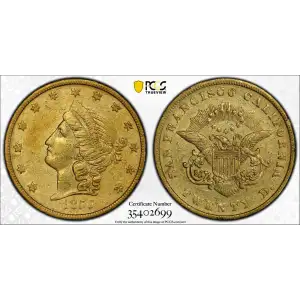 1855 $20 Kellogg & Co. S.S. Central America #2 (with Pinch) (2)