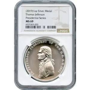 U.S. Mint Presidential Indian Peace Medal Silver Restrike