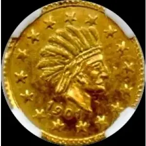 1901-DATED HEAD RIGHT, ROUND, PINCH HART'S COINS OF THE WEST (2)