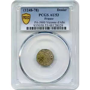 Languedoc - Vicomté d'Albi - Bernard de Castenet - Denier (Châteauneuf de Bonafos)
Bernard de Castenet (1248-1280).