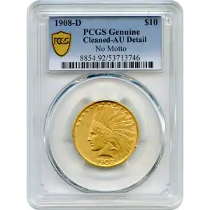 1908-D $10 No Motto (3)