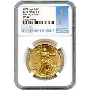 2021 Eagle Portrait T-2 First Day of Issue