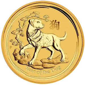 2018 Australian Perth Mint  Year of the Dog Gold Coin (2)