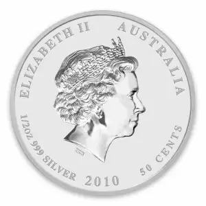 2010 1/2oz Australian Perth Mint Silver Lunar II: Year of the Tiger (2)