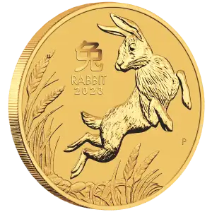 2023 1oz Perth Mint Lunar Series: Year of the Rabbit Gold Coin (2)