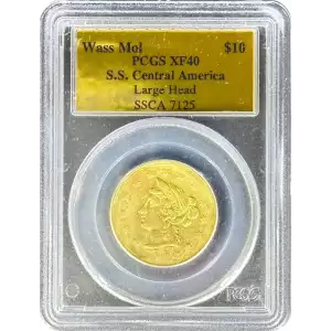 Territorial Gold -Wass, Molitor & Co--$10 Gold Piece -Gold- 10 Dollar